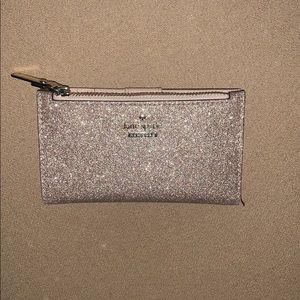 Rose Gold Kate Spade Small Slim Bifold Wallet